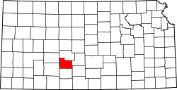 Map of Kansas highlighting Edwards County.svg