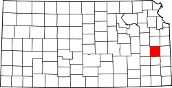 Map of Kansas highlighting Anderson County.svg