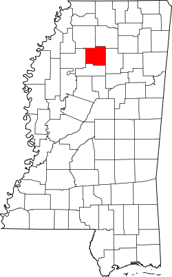 Map of Mississippi highlighting Yalobusha County.svg