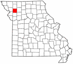 Map of Missouri highlighting DeKalb County.png