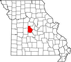Map of Missouri highlighting Morgan County.svg