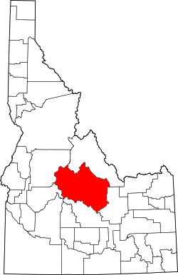 Map of Idaho highlighting Custer County.svg