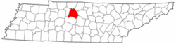 Map of Tennessee highlighting Davidson County.png