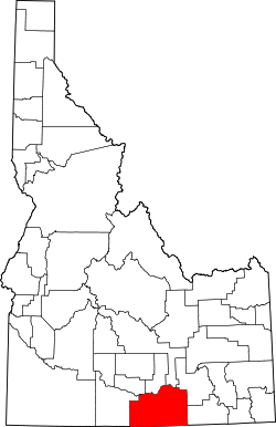Map of Idaho highlighting Cassia County.svg