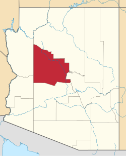 Map of Arizona highlighting Yavapai County.svg