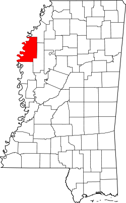 Map of Mississippi highlighting Bolivar County.svg