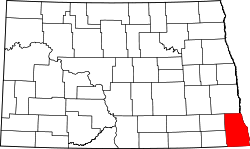 Map of North Dakota highlighting Richland County.svg