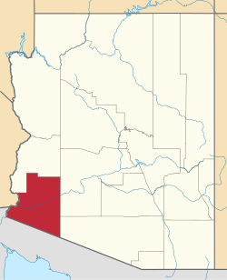 Map of Arizona highlighting Yuma County.svg