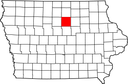 Map of Iowa highlighting Franklin County.svg
