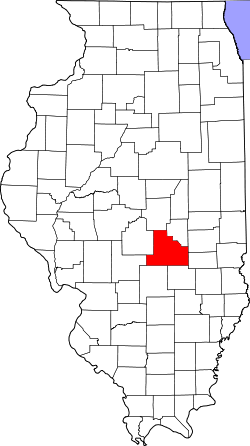 Map of Illinois highlighting Shelby County.svg