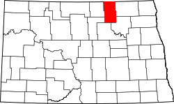 Map of North Dakota highlighting Towner County.svg
