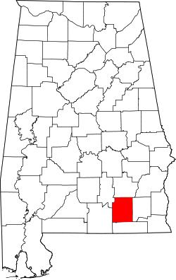 Map of Alabama highlighting Coffee County.svg