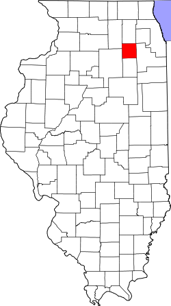 Map of Illinois highlighting Kendall County.svg