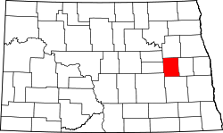 Map of North Dakota highlighting Griggs County.svg