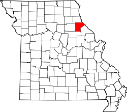 Map of Missouri highlighting Ralls County.svg
