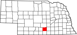 Map of Nebraska highlighting Kearney County.svg
