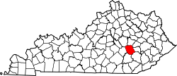 Map of Kentucky highlighting Jackson County.svg