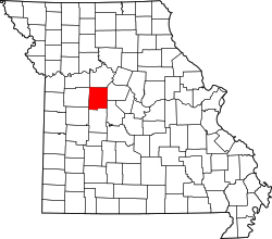 Map of Missouri highlighting Pettis County.svg