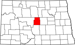 Map of North Dakota highlighting Sheridan County.svg