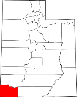 Map of Utah highlighting Washington County.svg