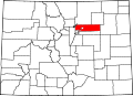Map of Colorado highlighting Adams County.svg