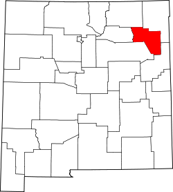 Map of New Mexico highlighting Harding County.svg