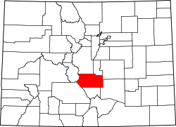 Map of Colorado highlighting Fremont County.svg