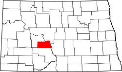 Map of North Dakota highlighting Oliver County.svg