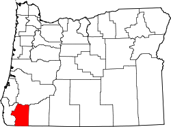 Map of Oregon highlighting Josephine County.svg