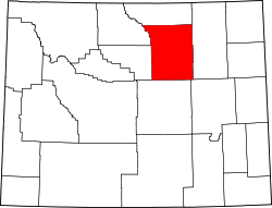 Map of Wyoming highlighting Johnson County.svg