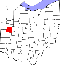 Map of Ohio highlighting Shelby County.svg