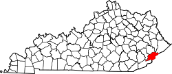 Map of Kentucky highlighting Letcher County.svg