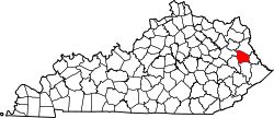 Map of Kentucky highlighting Johnson County.svg