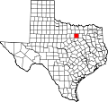 Map of Texas highlighting Tarrant County.svg
