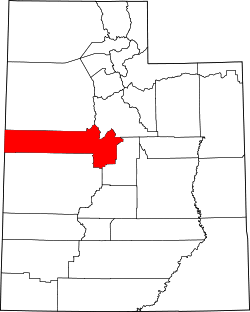 Map of Utah highlighting Juab County.svg