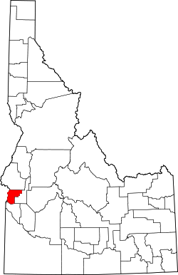 Map of Idaho highlighting Payette County.svg