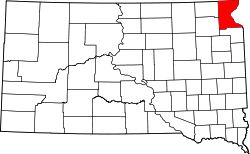 Map of South Dakota highlighting Roberts County.svg