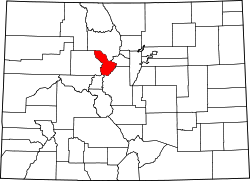 Map of Colorado highlighting Summit County.svg