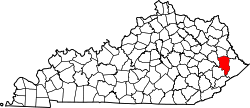 Map of Kentucky highlighting Floyd County.svg