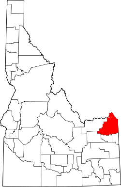 Map of Idaho highlighting Fremont County.svg