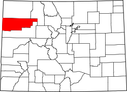 Map of Colorado highlighting Rio Blanco County.svg