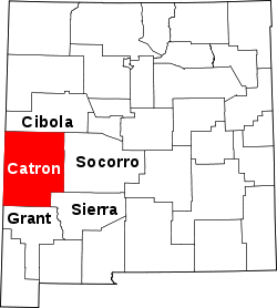 Map of New Mexico highlighting Catron County.svg