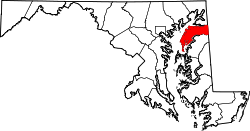 Map of Maryland highlighting Kent County.svg