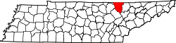 Map of Tennessee highlighting Scott County.svg