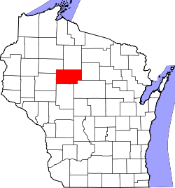 Map of Wisconsin highlighting Taylor County.svg