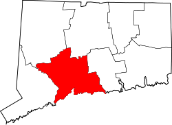 Map of Connecticut highlighting New Haven County.svg