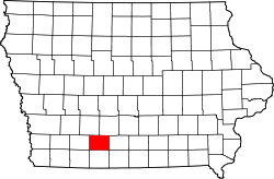 Map of Iowa highlighting Union County.svg