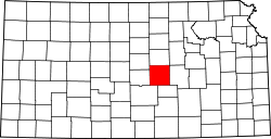 Map of Kansas highlighting McPherson County.svg