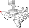 Map of Texas highlighting El Paso County.svg