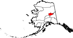 Map of Alaska highlighting Fairbanks North Star Borough.svg